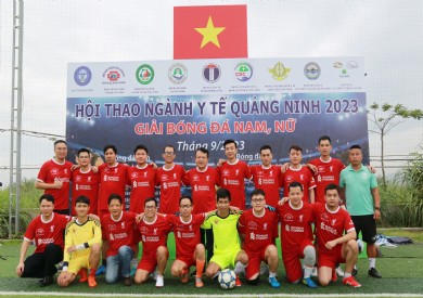 Sôi động lễ khai mạc Giải bóng đá nam, nữ cụm Trung tâm Hội thao ngành Y tế Quảng Ninh năm 2023