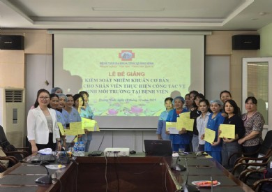 VỆ SINH MÔI TRƯỜNG BỀ MẶT – NỀN TẢNG AN TOÀN TRONG BỆNH VIỆN