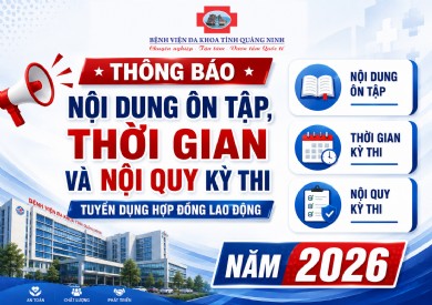 Thông báo nội dung ôn tập, Thời gian và Nội quy kỳ thi tuyển dụng hợp đồng lao động năm 2026
